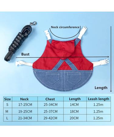 Adjustable Soft Rabbit Dishes & Leash Set for Small Pets | Perfect for Rabbits Cats & Guinea Pigs - Red (L) - Buy Online on GoSupps.com