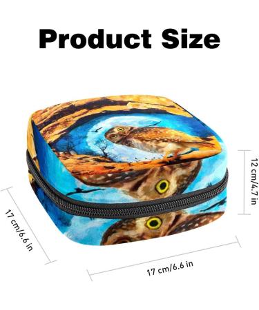 Buy Owl Menstrual Bag with Zipper for Women & Girls - Stylish & Practical | International Shipping Available - Buy Online on GoSupps.com