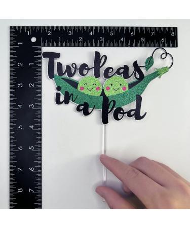 Two Peas in a Pod Cake Topper Pea Twins Cake Topper Twins Baby Shower Decoration Pea Themed Baby Shower Supplies 2 Peas in a Pod Cake Decor - Buy Online on GoSupps.com