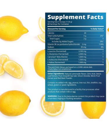 MRM Reload BCAA+G Post-Workout Recovery | Lemonade Flavor - 29.6 oz (840g) - Buy Online on GoSupps.com