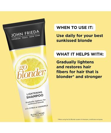 Sheer Blonde Go Blonder Lightening Shampoo 8.3 oz | Brighten & Lighten Hair - Buy Online on GoSupps.com
