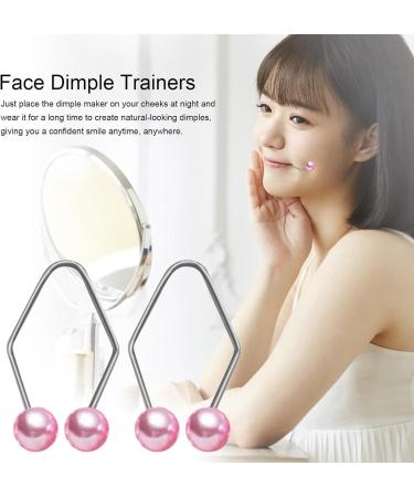2Pcs Dimple Makers Dimple Trainer For The Face Cheeks Dimple Trainer Tool Easy To Wear And Develop Natural Dimples Pink - Buy Online on GoSupps.com