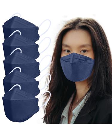 KF94 Navy Blue Disposable Face Mask 60 Pcs | 4-Layer Protection for Teens & Adults - Buy Online on GoSupps.com