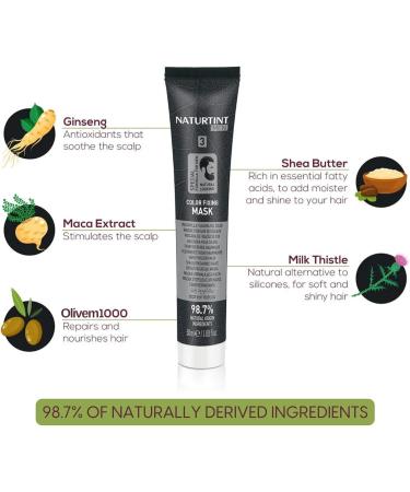 Naturtint Mens Permanent Hair Colour Gel 3N Dark Chestnut Brown for Hair Beard and Moustache. Ammonia Free up to 100% Grey Coverage Natural Looking Long Lasting Results - Buy Online on GoSupps.com