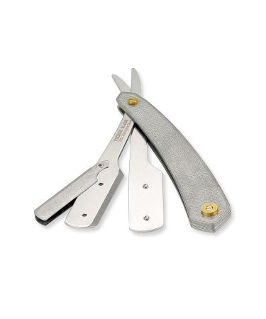 VIKINGS BLADE Single Edge Straight Razor with 50 Swedish Steel Blades | Classic Barber Shavette - Eco-Friendly & Reusable - Buy Online on GoSupps.com