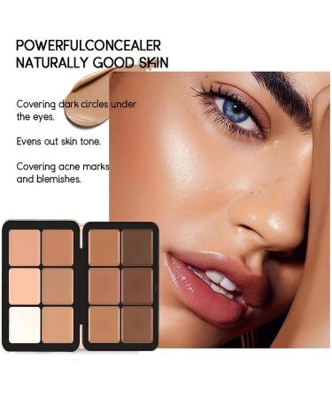 Carla Secret - Carla Secret Concealer Palette 12 Colors Carla Secret Makeup Carla Secret Cream Blush Palette Carla Secret Palette Long-Wearing Full Coverage Makeup for All Skin Types (04) Clear - Buy Online on GoSupps.com