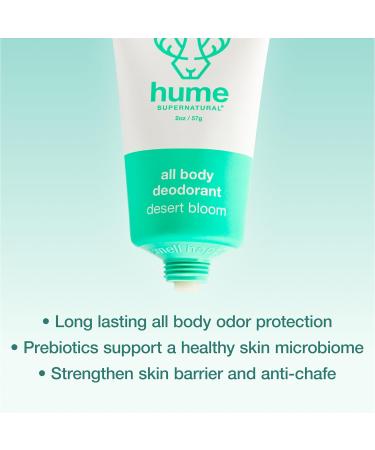 Hume Supernatural Invisible Whole Body Deodorant Balm - Aluminum Free Anti-Chafing Clinically Tested - Desert Bloom 1-Pack for Sensitive Skin - Buy Online on GoSupps.com