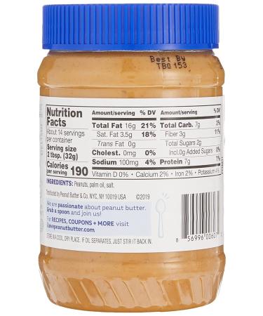 Peanut Butter & Co. Simply Crunchy Peanut Butter - No Added Sugar (16 oz) - Buy Online on GoSupps.com