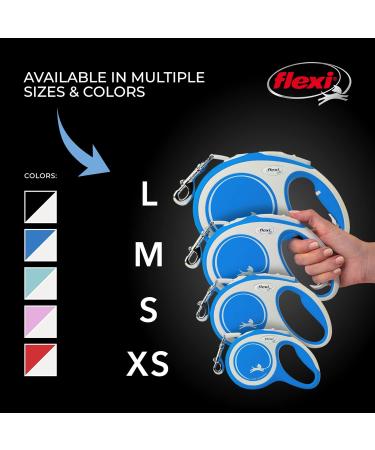 Flexi New Comfort Dog Leash - Ergonomic Durable & Hug-Free for Dogs Up to 11.8kg | 3m X-Small in Blue - Perfect for International Shipping - Buy Online on GoSupps.com