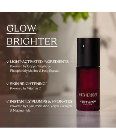 Buy HigherDOSE Light-Activated Glow Serum - Anti-Aging Vitamin C & Hyaluronic Acid Face Serum for Hydration & Fine Lines - Ships Internationally - Buy Online on GoSupps.com