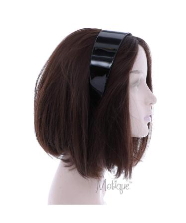 Motique Accessories 2 Inch Black Hard Plastic Headband with Teeth for Women and Girls - Wide Hairband - Buy Online on GoSupps.com