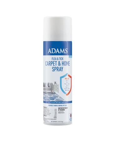 Adams Flea & Tick Carpet & Home Spray, Kills Fleas, Silverfish, Spiders, Ticks, Ants, Crickets, Bed Bugs & Others Listed Nuisance Pests Indoors, 7-Month Flea Protection, Treats Up to 2K Sq Ft, 16 Oz.