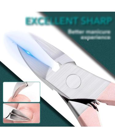 QXSJEDYCH Nail Clippers Stainless Steel Large Mouth Nail Clippers Anti-Splash Nail Clippers Single Large Small Thick Toenail Scissors Nails - Buy Online on GoSupps.com