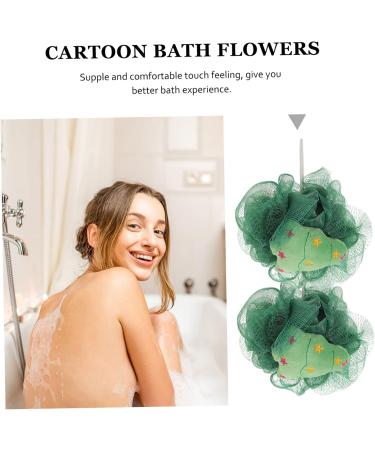 2pcs Bath Ball Set - Mesh Shower Scrubber & Exfoliating Sponge for Body Care | Nightmare Bathroom Supplies | Perfect for Gift & Xmas - Buy Online on GoSupps.com