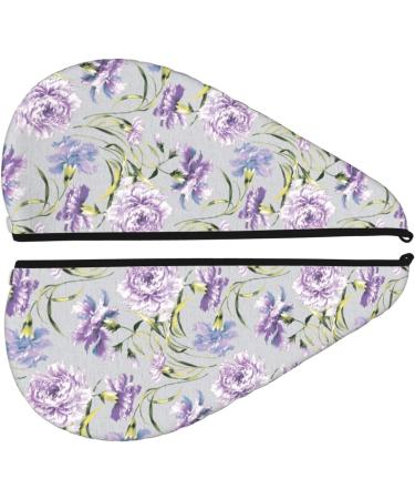 Buy Beautiful Flowers Microfiber Hair Towel - Soft Super Absorbent Quick Dry Wrap for Long Curly & Thick Hair - Buy Online on GoSupps.com