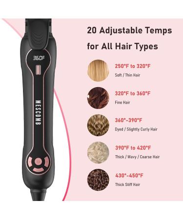 Rotating Curling Iron 1 Inch - Automatic Curling Iron for All Hair Types | Fast Heating Auto Curling Wand with LCD Display | Create Lasting Beach Waves - Buy Online on GoSupps.com