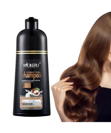 Zankie MOKERU Professional Hair Colouring Shampoo with Argan and Coconut Oil 500 ml: Hair Coloring Shampoo with Immediate and Long Lasting Effect Magic Shampoo Coloring Hair in Minutes - Long Lasting