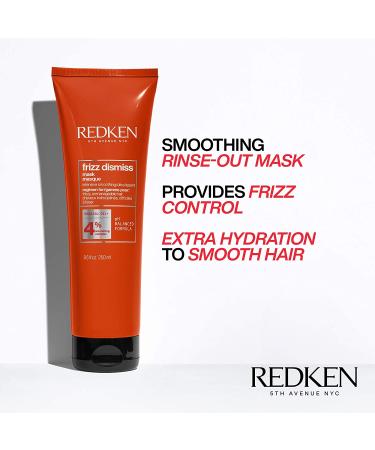 Redken Frizz Dismiss Mask Intense Smoothing Treatment - 8.5 fl oz | Ultra-Hydrating Mask for Unruly Hair, Sulfate-Free - Buy Online on GoSupps.com