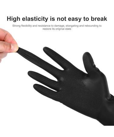 SOLUSTRE 3 Pairs Hair Dye Gloves Black Salon Hair Color Dye Gloves Shampoo Gloves Anti-slip Waterproof Hand Protectors Rubber Gloves for Hairdressing - Size M M (Pack of 3) - Buy Online on GoSupps.com