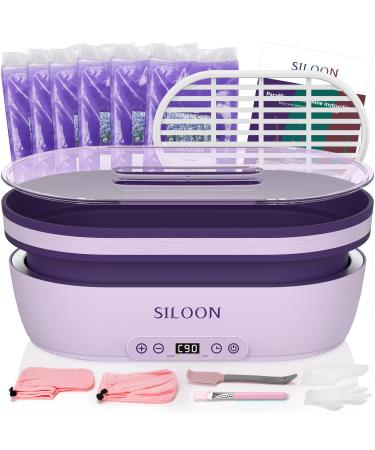 Paraffin Wax Machine for Hand and Feet- Paraffin Wax Warmer 4500ml Detachable Pot Auto-time and Keep Warm Paraffin Hand Wax Machine for Arthritis(purple)