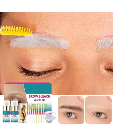  Wuvfojca Wuvfojca Eyebrow Lightening Kit 10ml Eyebrow Whitening Gentle Eyebrow Tint Set Suitable for Dry Skin - Buy Online on GoSupps.com