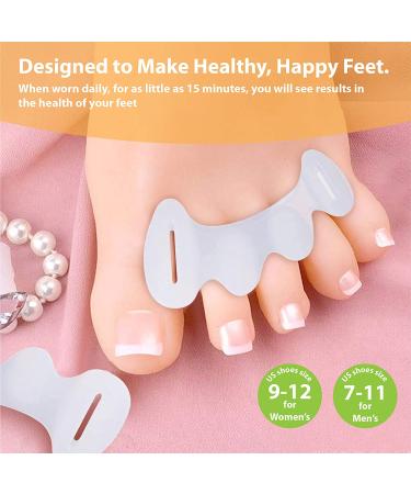 Foot Fitness Toe Separators for Correcting Toes - Soft & Durable Spreaders for Hammertoes & Bunions (1 Pair) - Buy Online on GoSupps.com