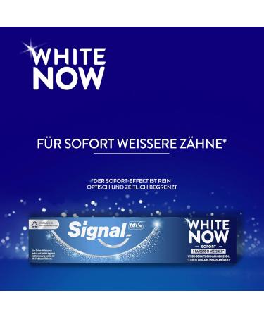 Signal Toothpaste White Now - 3x Whiter Teeth & Long-Term Whitening Effect | Daily Dental Care 75ml - Buy Online on GoSupps.com