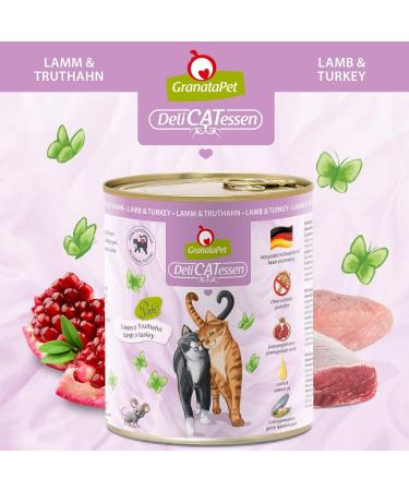 Granapet Delicatessen Wet Cat Food - Lamb & Turkey Grain-Free Sugar-Free 6 x 800g - Gourmet Cat Food for International Shipping - Buy Online on GoSupps.com