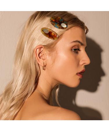 FRDTLUTHW Small Acetate Alligator Hair Clips for Bangs - Amber (Pack of 4) - Buy Online on GoSupps.com