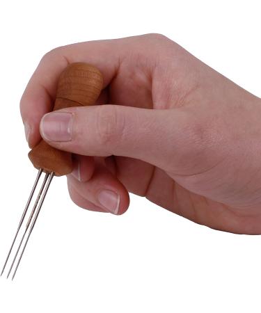Deluxe 3 Needle Felting Tool with Compact Wood Handle - Ideal for Sculptures and Everyday Felting - Buy Online on GoSupps.com