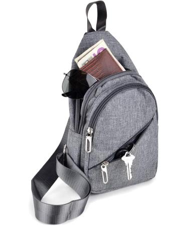 WESTEND Charcoal Crossbody Sling Bag Backpack | Adjustable Strap for Men and Women - Buy Online on GoSupps.com
