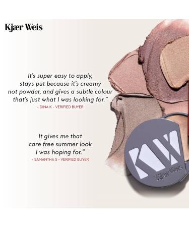 Kjaer Weis Cream Eyeshadow | Highly Pigmented Metallic Gold | Organic Blendable Cruelty-Free Makeup for Long Lasting Looks - Buy Online on GoSupps.com