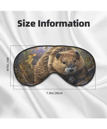 Beaver Soft Eye Mask Sleeping Mask Breathable Eye Mask Perfect for Travel and Relaxation - Buy Online on GoSupps.com