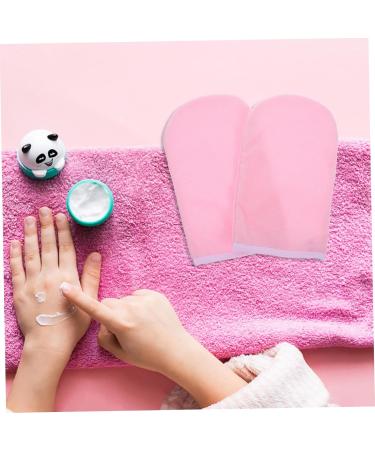 Mitaines Hydratantes en Paraffine pour Mains 25x15 Cm Tissu Doux Spa Soins Mains Femmes Bain Paraffine Bord Blanc Rose - Buy Online on GoSupps.com
