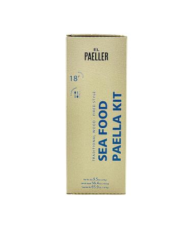 El Paeller Wood-Fired Paella Kit from Valencia, Spain | Includes Cooking Base & Rice | Makes 3 Servings | Seafood Paella - Buy Online on GoSupps.com