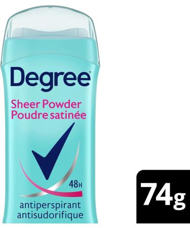 Degree Antiperspirant Stick for 48 Hour Sweat & Odour Protection Sheer Powder Deodorant for Women keeps you feeling fresh & dry 74 g - Buy Online on GoSupps.com