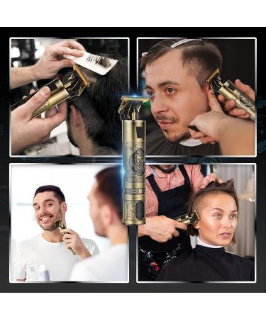 YMGN Hair Clippers for Men - Professional Zero Gapped T-Blade Trimmer with LCD Display - Cordless Rechargeable Beard & Hair Cutting Kit - Buy Online on GoSupps.com
