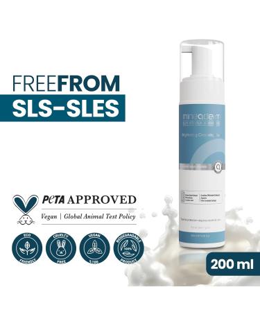 Mineaderm Brightening Facial Cleanser Foaming Face Wash with Grape Seed & Olive Leaf Extract Gentle Makeup Remover for Sensitive Skin Non-Drying SLS-Free Daily Cleanser 5.07 Fl Oz - Buy Online on GoSupps.com