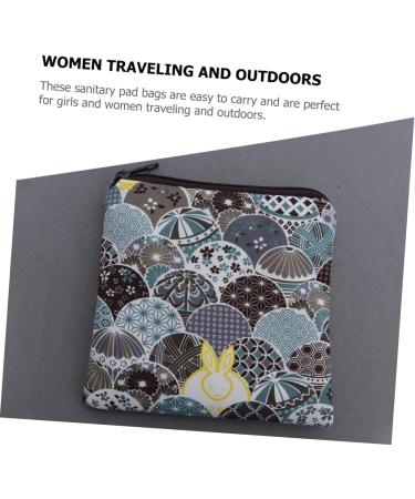 Orfofe Women's Bandage Bag Holder Set - 4 Piece Tampon Storage & Mini Period Organizer | Durable Polyester Cloth - Buy Online on GoSupps.com