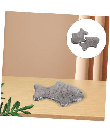  MUCKLILY 2 Piece Cast Iron Fish Cookware Iron Deficiency Prenatal Iron Kitchen Health Iron Supplement Iron Reusable Iron Supplement Vegan Dark Brown - Buy Online on GoSupps.com