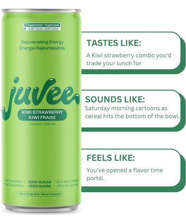 Juvee Rejuvenating Sugar Free Energy Drink Blue Raspberry + Kiwi Strawberry Taurine Vitamin B12 Vitamin B6. 128 Mg Of Caffeine. L-Theanine For Mood Support. Panax Ginseng For Focus. Vitamin C For Immune Support. Gluten Free 12 Fl Oz (Pack of 12) Variety P - Buy Online on GoSupps.com