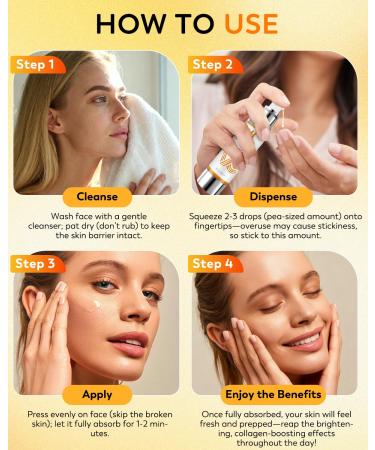 HANYWIL 20% Super Vitamin C Serum for Mature Skin 30-70 Women Dark Spot Remover with Hyaluronic Acid & Active Lock Tech Hydrating Total Package Serum for Wrinkles & Firming Even Skin Tone 1.7fl oz - Buy Online on GoSupps.com