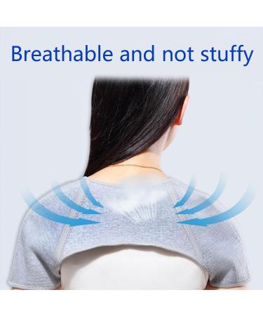 Mugwort Dotted Shoulder Shawl - Adjustable Double Shoulder Brace for Men & Women | Pain Relief for Hiking Sports & Tendinitis - Buy Online on GoSupps.com