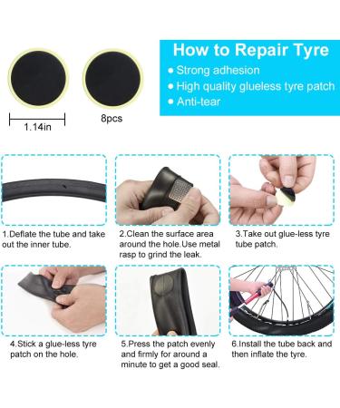 CHUMXINY Bike Repair Kit with 16-in-1 Tool, Mini Pump, and Patch Kit - Mountain & Road Bike Tire Repair Tool Set in Blue - Buy Online on GoSupps.com
