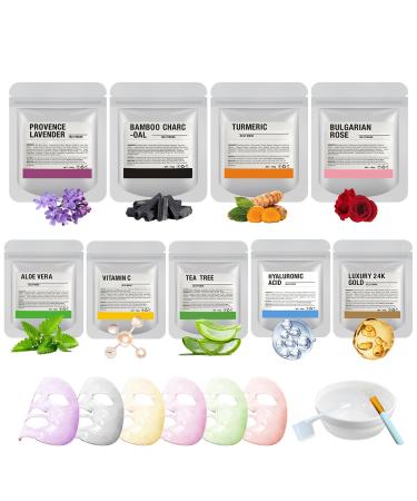 Jelly Mask For Facials Professional Esthemax Face Mask Kit Moisturizing Hydrating Wrinkles - 9 Flavors Hydrating & Brightening For Wrinkles 35 Fl Oz Gift Box