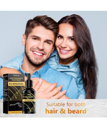 MGLIMZ 5% Minoxidil - Hair Growth Oil for Men & Women | Extra Strength Beard & Hair Regrowth Treatment for Thicker Fuller Hair - Buy Online on GoSupps.com