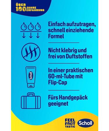 Scholl Active Repair K+ Ointment for Rough Dry & Cracked Heels - 25% Urea & Keratin - 60ml Foot Cream - Fast Relief & Repair - Buy Online on GoSupps.com