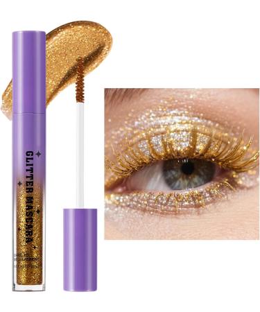 Waterproof longer and thicker eyelashes sparkling mascara longlasting mascara waterproof lengthening longlasting eyelash makeup for women the party night effect - Buy Online on GoSupps.com