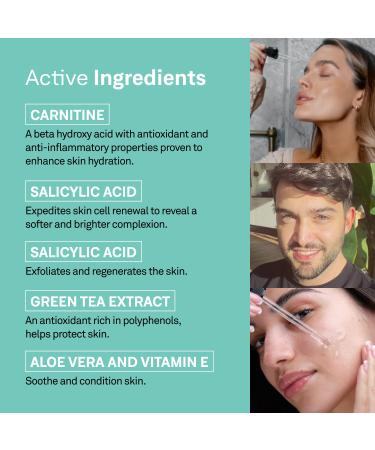 facetheory BHA Exfoliating Serum S3 - Hydrating 2% Salicylic Acid | Redness Reduction | Targeted Skin Renewal | Vegan & Cruelty-Free | Made in UK | 1.0 Fl Oz - Buy Online on GoSupps.com