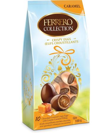 Ferrero Eggs Caramel Milk Chocolate Eggs Creamy Caramel Filling 10 Individually Wrapped Chocolates Easter Eggs Easter Chocolate 100 Grams - Buy Online on GoSupps.com